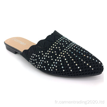 Nouvelles sandales pointues et chaussures en diamant pour femmes d&#39;été